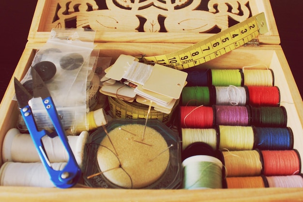 Zestaw do haftu z muliną i tamborkiem